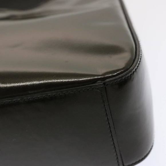 PRADA Shoulder Bag Enamel Khaki Auth bs13473 - Picture 16 of 16